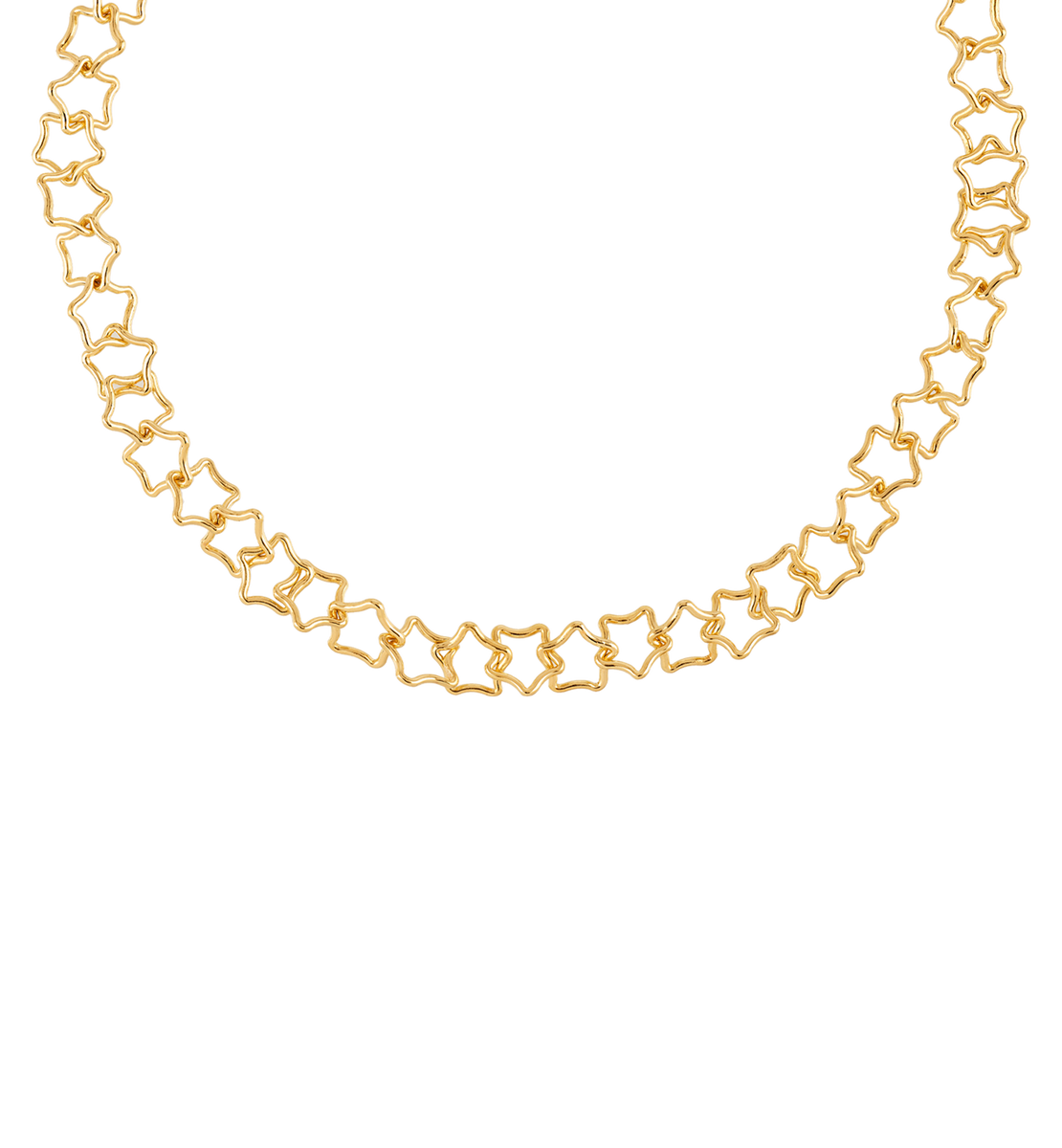 Linked Chunky Stars Necklace Jewellery Anna Nina