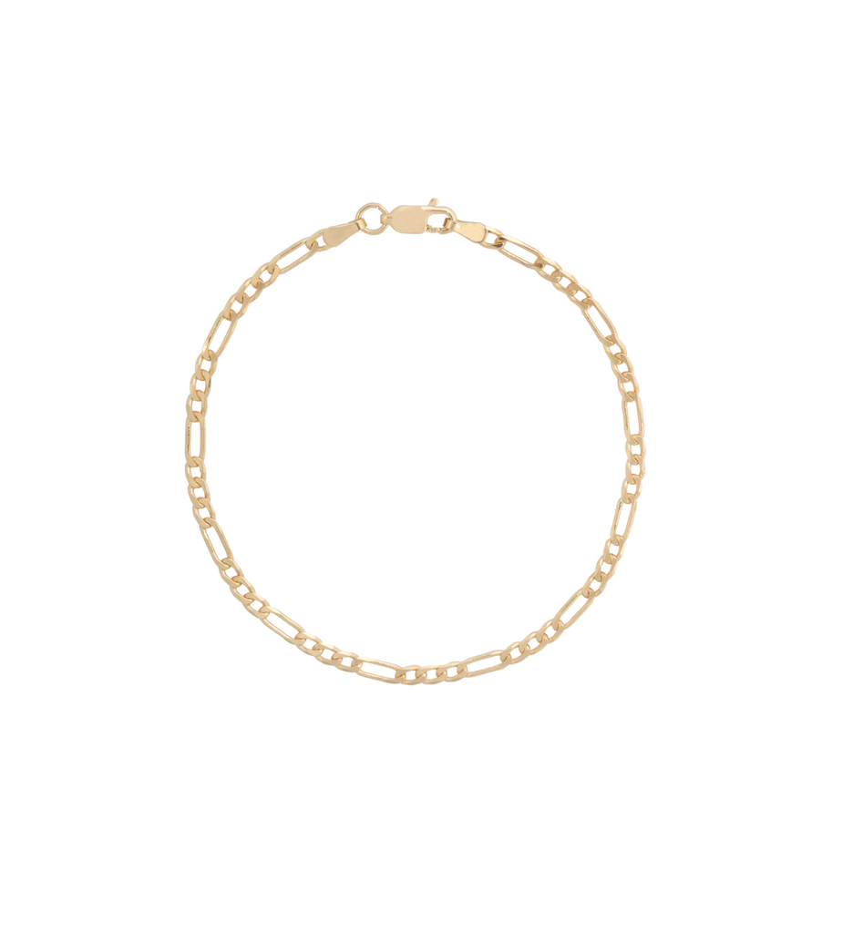 Collier Figaro Chain Bracelet 14K