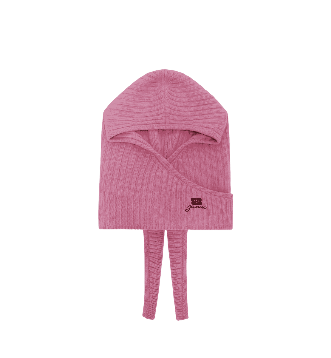 GANNI Pink Future Wool Balaclava | Clothing | Anna + Nina