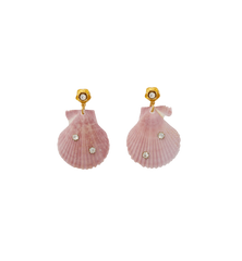 Brinker & Eliza On Holiday Pink Shell Earrings