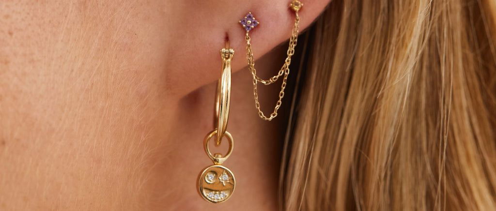 14K Gold Earring Charms
