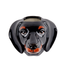 Quail Dachshund Wall Vase