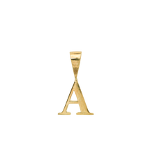 Initial Necklace Charm 14K