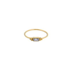 Baguette Ring Zirconia 14K