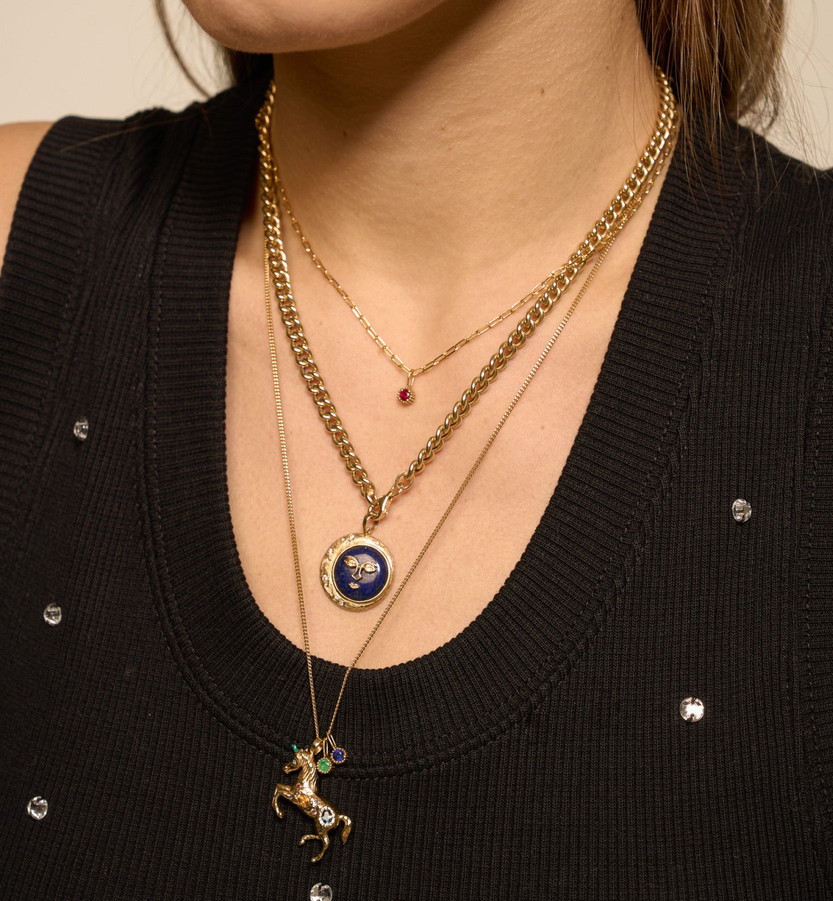 Mother Birthstone Pendant Custom Birthstone Pendant Gold