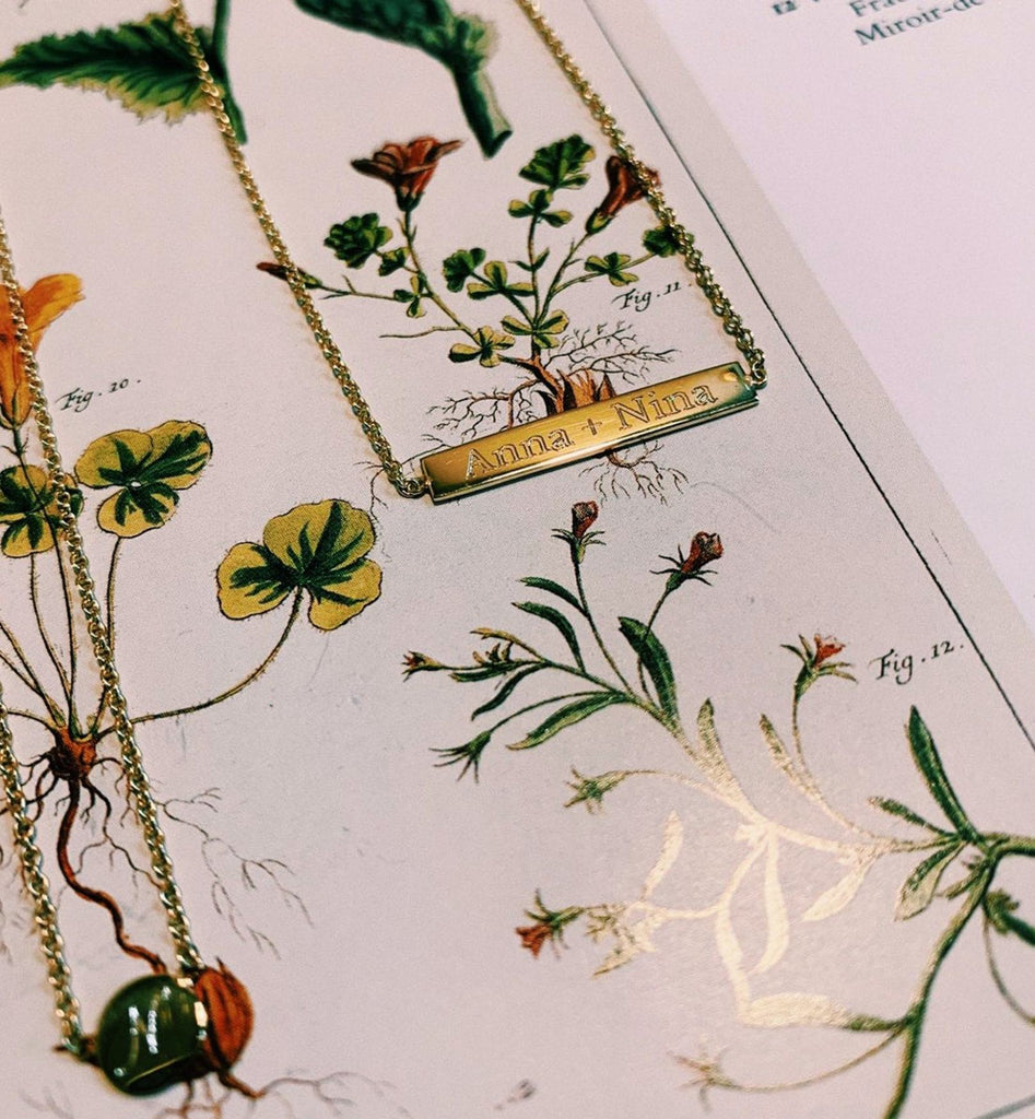 Tag Necklace 14K