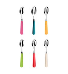 Teaspoon Set 6 Pieces - Bright Multicolour