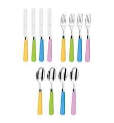 Cutlery Set 12 Pieces - Pastel Multicolour