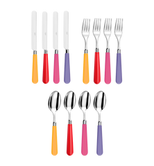 Cutlery Set 12 Pieces - Bright Multicolour