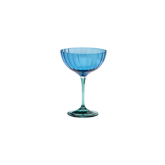 Jazzy Blue Champagne Glass