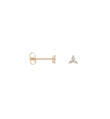 Single Trio Diamond Stud Earring