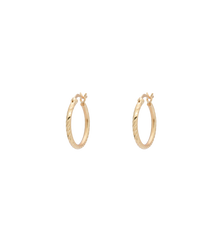 Rope Plain Hoop Earrings