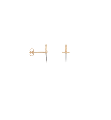 Single Magical Dagger Stud Earring 14K