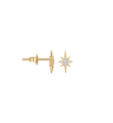 Single Mimosa Stud Earring 14K