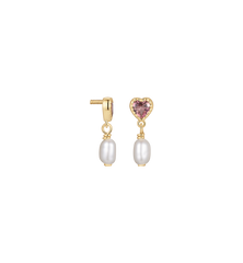 Pearly Love Piercing Front 14K