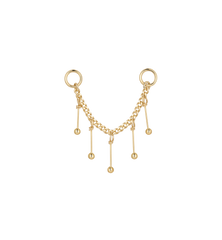 Mythical Pillars Chain Charm Piercing 14K