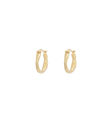 Small Organic Hoop Earrings