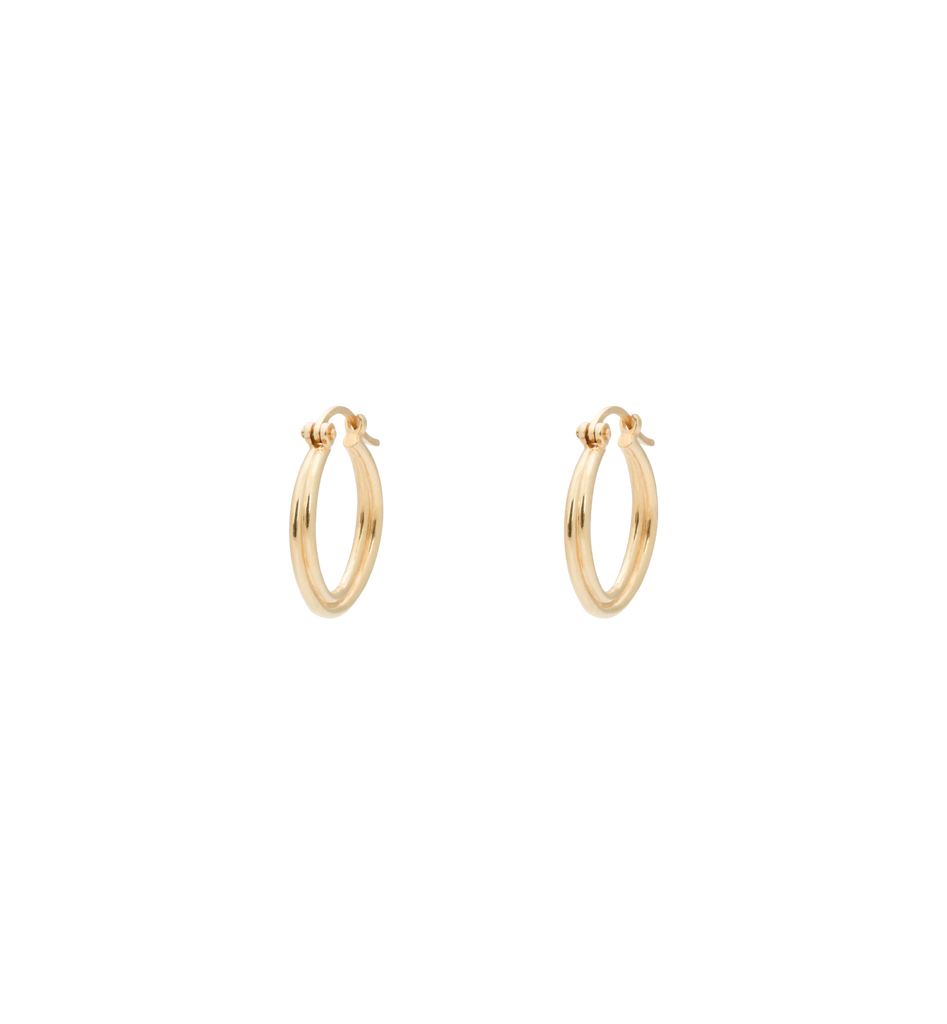Utopic Hoop Earrings 14K