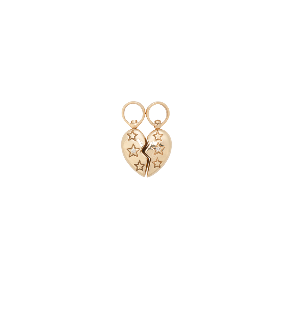 Piece of My Heart Set of 2 Charms 14K