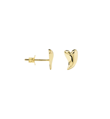 Single Groovy Heart Stud Earring