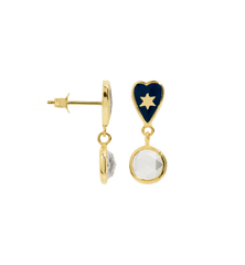 Single Sky Rain Stud Earring 14K