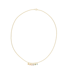 Drooping Rainbow Necklace 14K