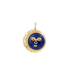 Moon Eclipse Charm 14K