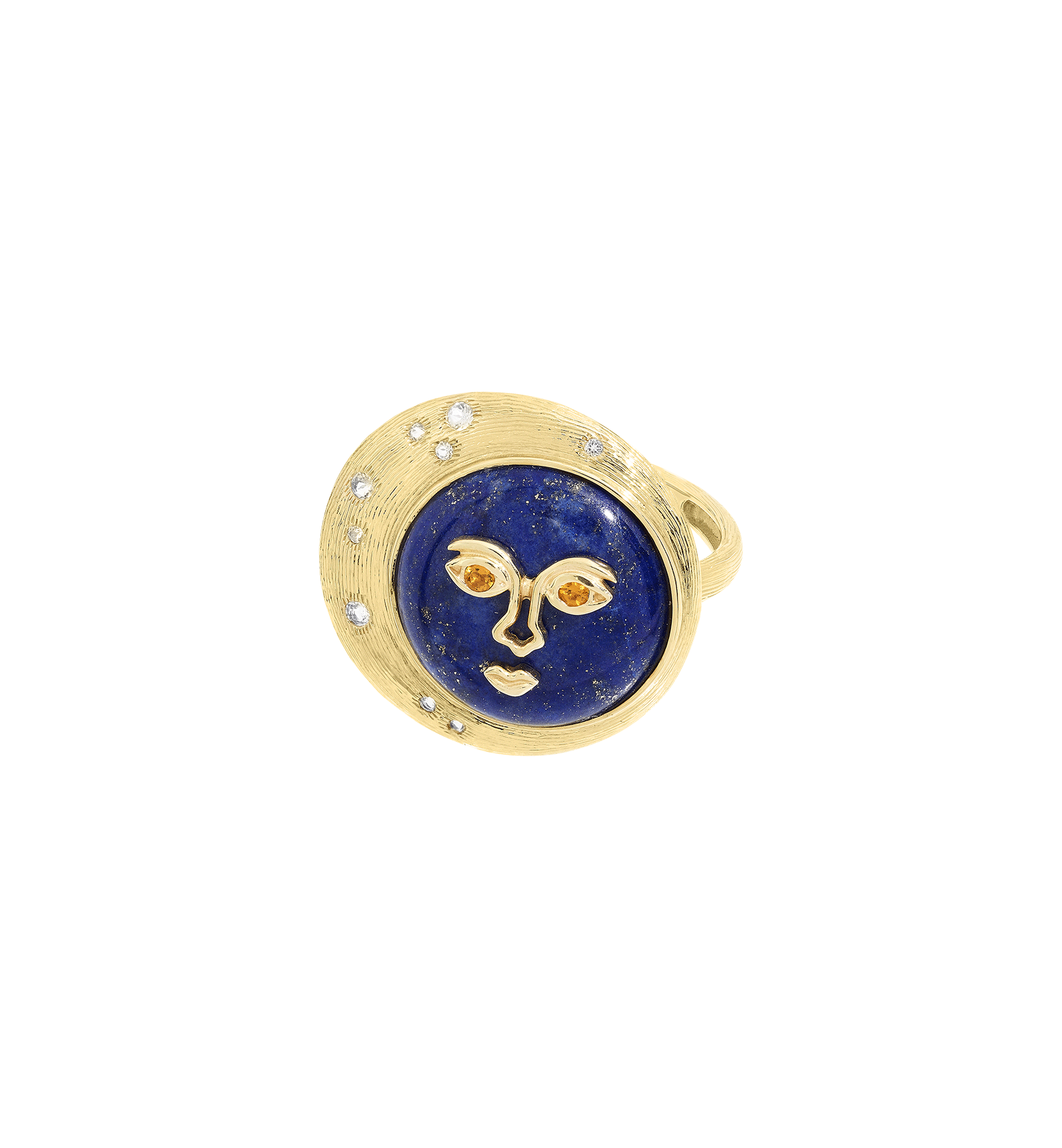 Moon Eclipse Ring 14K Jewellery Anna Nina
