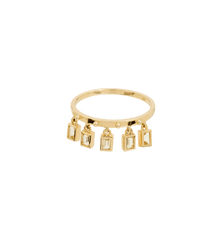 Drooping Aurelia Luster Ring 14K