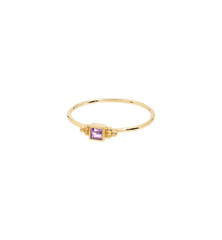 Purple Honeysuckle Ring 14K