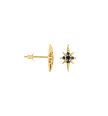 Single Midnight Mimosa Stud Earring 14K