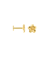 Flower Boy Piercing Front 14K