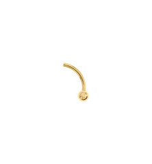 Round Banana Piercing Back 14K
