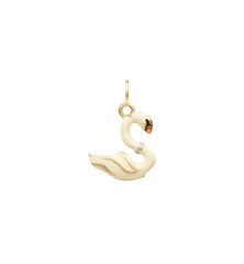 Shimmer Swan Charm
