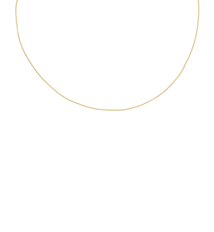 anna nina Anchor Plain Necklace 9K Yellow Gold