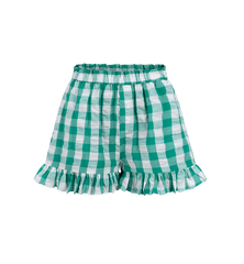 Check Mate Ruffle Shorts