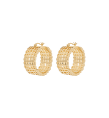 French Lace Hoop Earrings