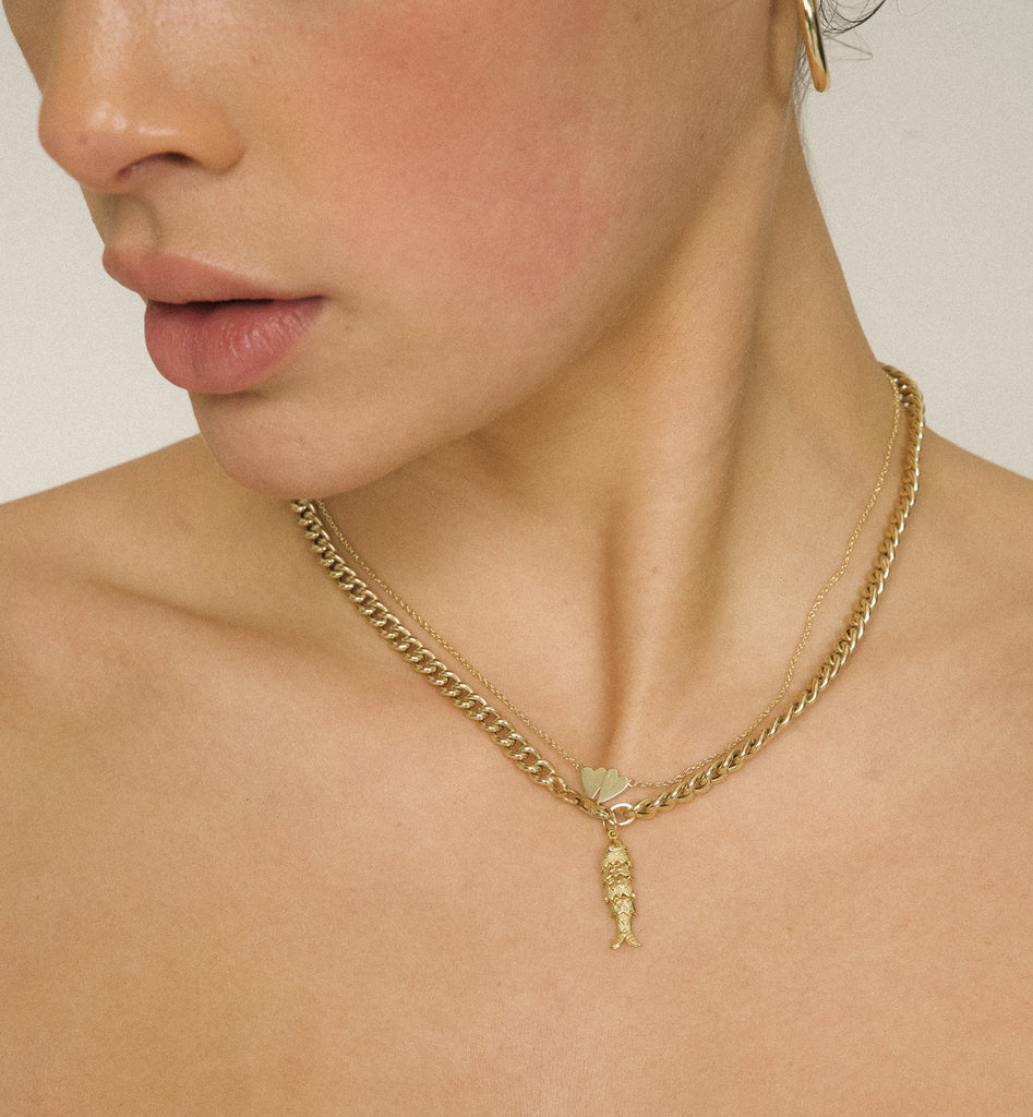 L'amour De Deux Necklace 14K