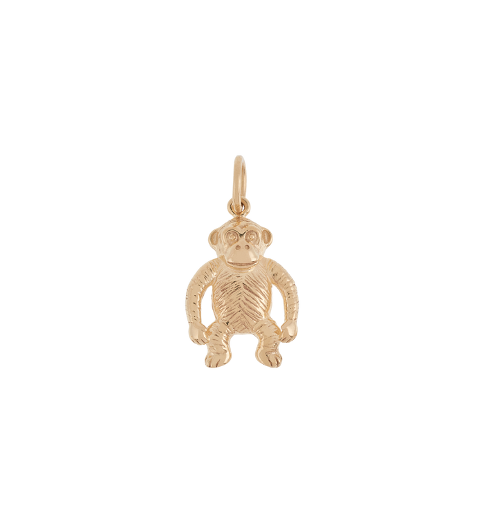 anna nina Regal Monkey Charm 9K