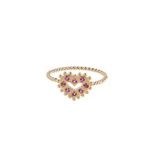 Gilded Romance Ring 14K