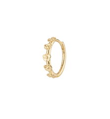 Single Meadow Hoop Earring 9K