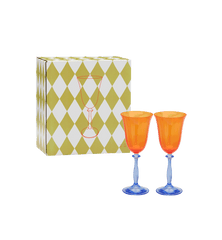 Paradise Optic Wine Glass Set of 2