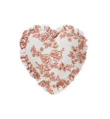 Whimsical Rose Heart Cushion