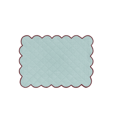 Frosty Scalloped Placemat