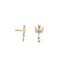 Love Bird Piercing Front 14K