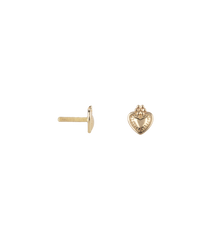 Whimsical Love Piercing Front 14K