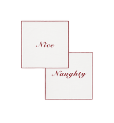 Naughty & Nice Napkin Set of 2