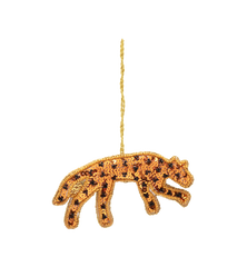 Festive Leopard Ornament