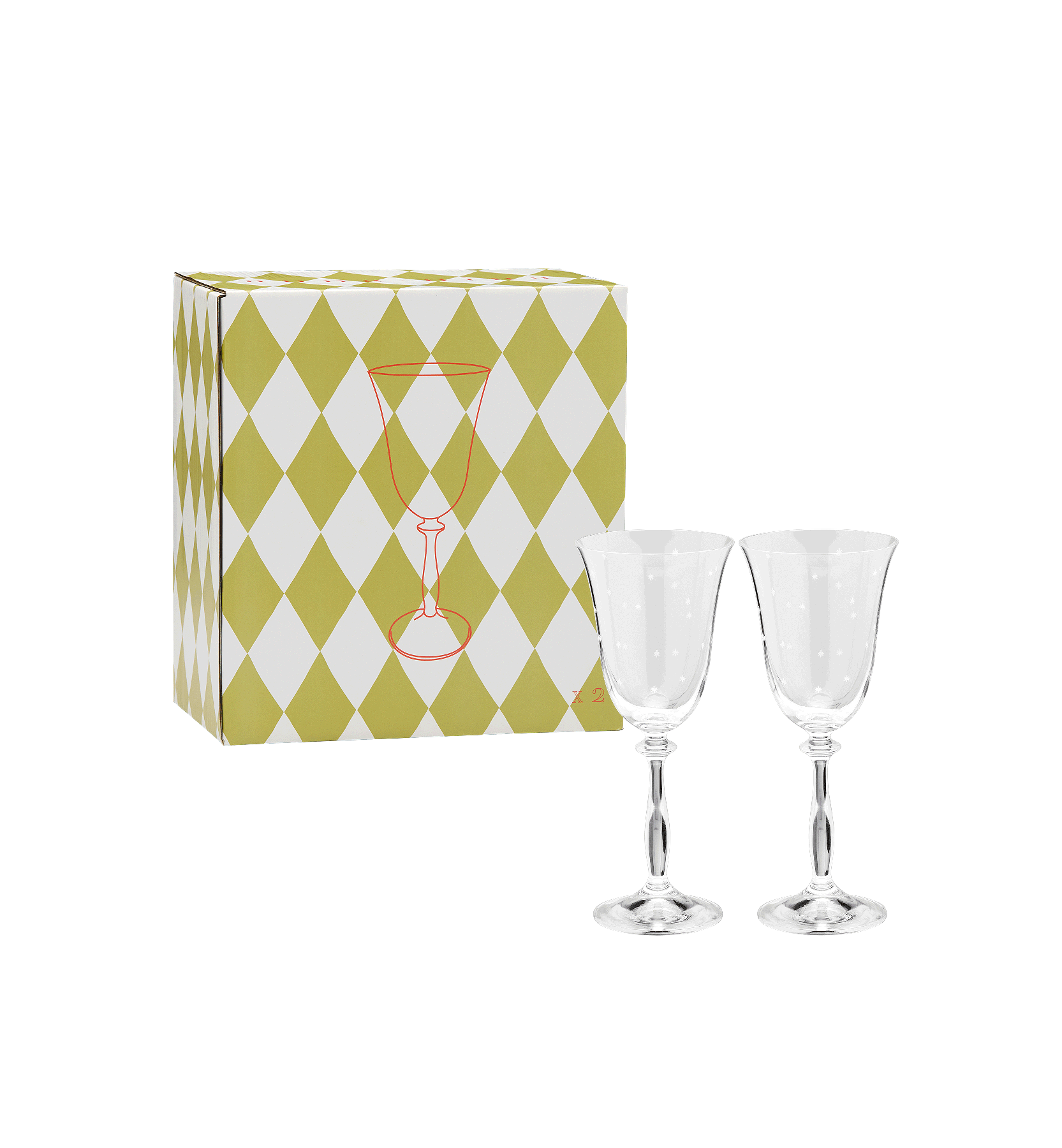 Starry Eve Wine Glass Set of 2