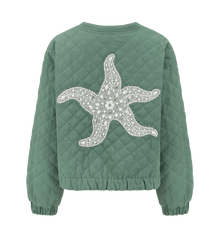 Stella Marina Cropped Quilted Jacket